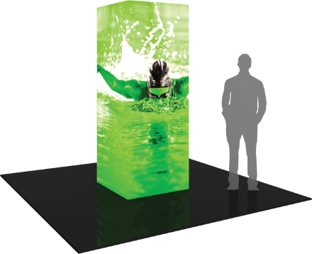 Picture of Formulate Backlit Four Sided Tower 03 Tension Fabric Structure