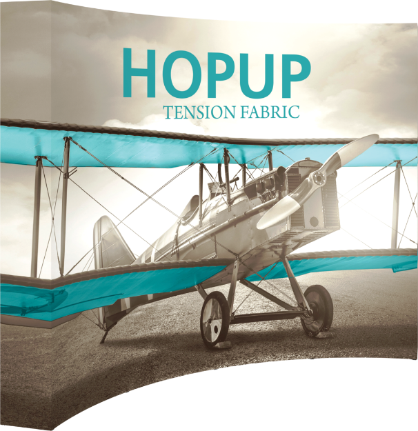 Picture of Hopup 10ft Curved Full Height Tension Fabric Display