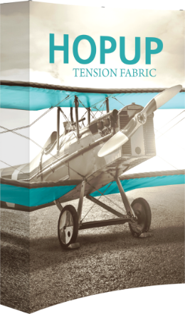 Picture of Hopup 5.5ft Curved Full Height Tension Fabric Display