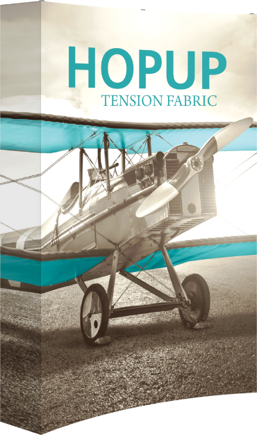 Picture of Hopup 5.5ft Curved Full Height Tension Fabric Display