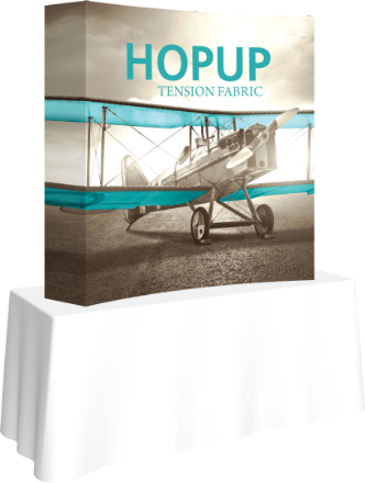 Picture of Hopup 5.5ft Curved Square Tabletop Tension Fabric Display