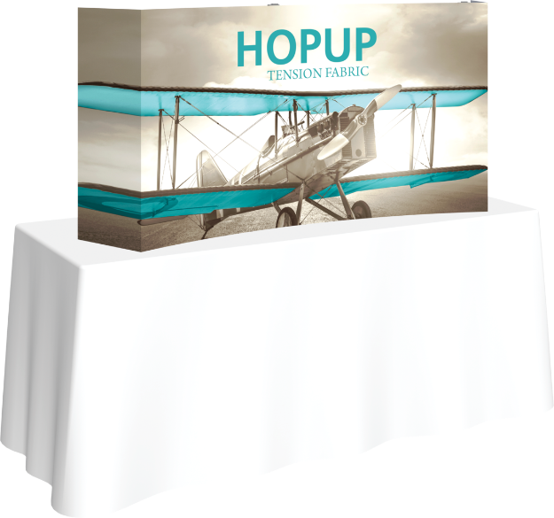 Picture of Hopup 5.5ft Curved Tabletop Tension Fabric Display