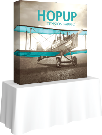 Picture of Hopup 5ft Straight Square Tabletop Tension Fabric Display