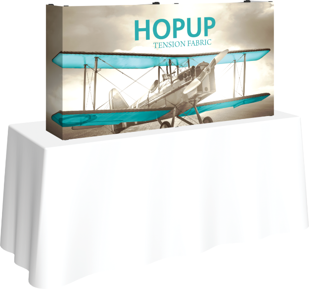 Picture of Hopup 5ft Straight Tabletop Tension Fabric Display