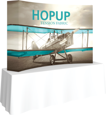 Picture of Hopup 7.5ft Curved Tabletop Tension Fabric Display