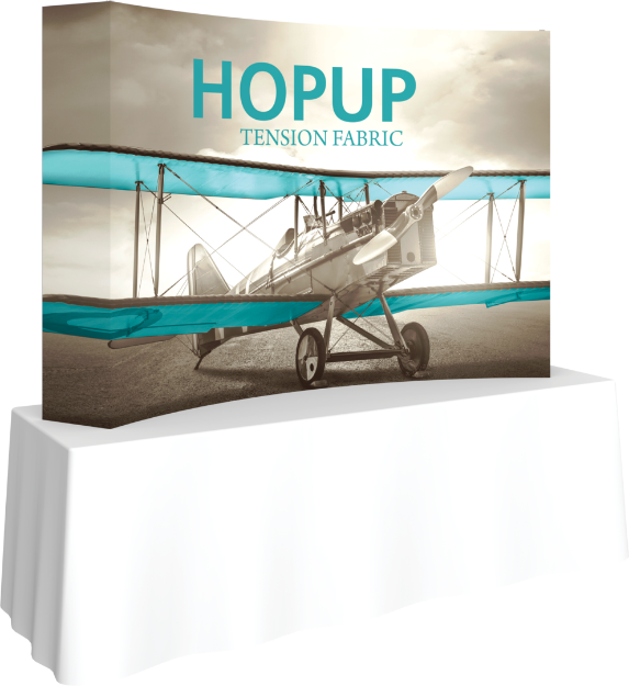 Picture of Hopup 7.5ft Curved Tabletop Tension Fabric Display