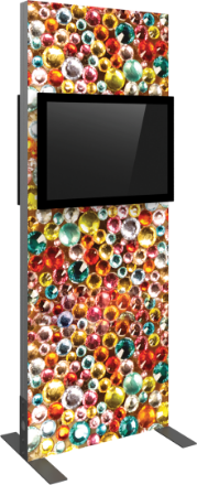 Picture of Vector Frame Monitor Kiosk 01 - Double Sided Monitor Mount