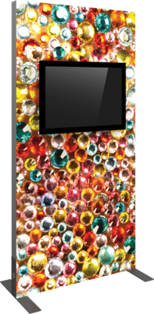 Picture of Vector Frame Monitor Kiosk 02 - Double Sided Monitor Mount