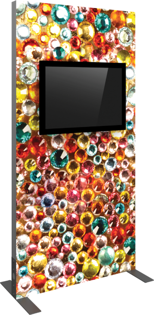 Picture of Vector Frame Monitor Kiosk 02 - Double Sided Monitor Mount