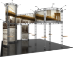 Picture of Corvus Orbital Express Truss 20x20 Modular Island Exhibit