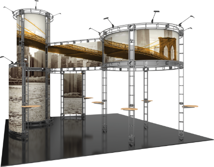 Picture of Corvus Orbital Express Truss 20x20 Modular Island Exhibit