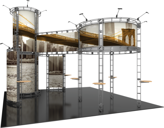Picture of Corvus Orbital Express Truss 20x20 Modular Island Exhibit