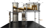Picture of Corvus Orbital Express Truss 20x20 Modular Island Exhibit