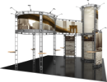 Picture of Corvus Orbital Express Truss 20x20 Modular Island Exhibit