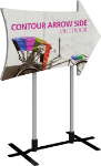 Picture of Contour Outdoor Sign Arrow Side - Plate Base
