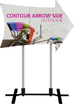 Picture of Contour Outdoor Sign Arrow Side - Plate Base
