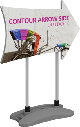 Picture of Contour Outdoor Sign Arrow Side - Water Base
