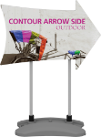 Picture of Contour Outdoor Sign Arrow Side - Water Base