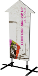 Picture of Contour Outdoor Sign Arrow Up - Plate Base