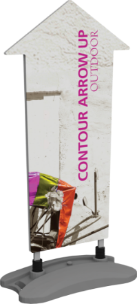 Picture of Contour Outdoor Sign Arrow Up - Water Base
