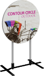 Picture of Contour Outdoor Sign Circle - Plate Base