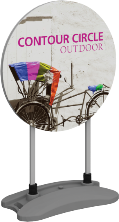 Picture of Contour Outdoor Sign Circle - Water Base