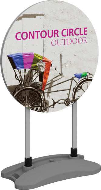 Picture of Contour Outdoor Sign Circle - Water Base