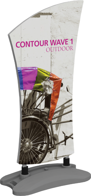 Picture of Contour Outdoor Sign Wave 1 - Water Base