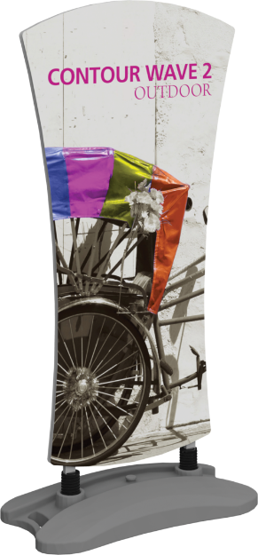 Picture of Contour Outdoor Sign Wave 2 - Water Base