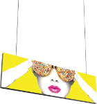 Picture of Vector Frame Hanging Light Box 10ft x 3ft