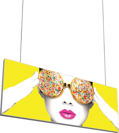 Picture of Vector Frame Hanging Light Box 10ft x 4ft