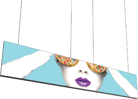 Picture of Vector Frame Hanging Light Box 15ft x 3ft