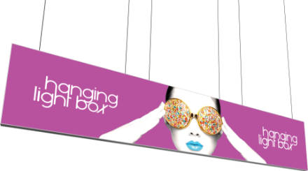 Picture of Vector Frame Hanging Light Box 20ft x 4ft