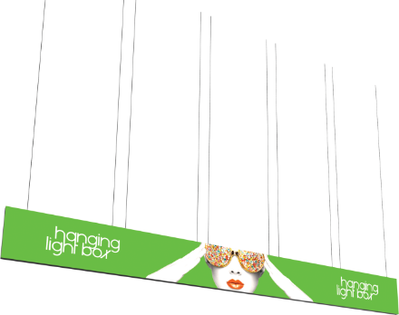 Picture of Vector Frame Hanging Light Box 30ft x 3ft