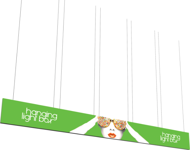 Picture of Vector Frame Hanging Light Box 30ft x 3ft