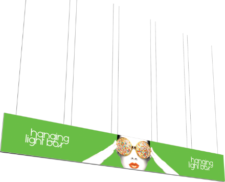 Picture of Vector Frame Hanging Light Box 30ft x 4ft