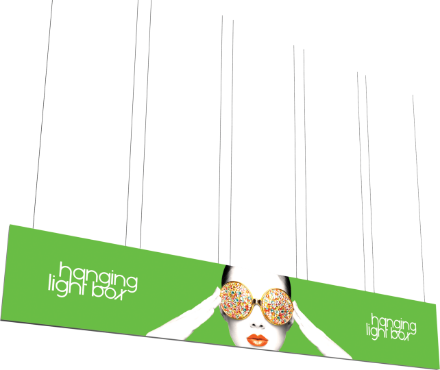 Picture of Vector Frame Hanging Light Box 30ft x 5ft