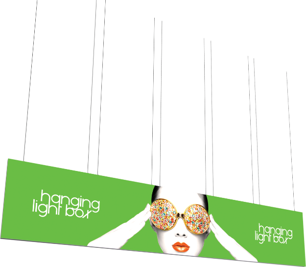 Picture of Vector Frame Hanging Light Box 30ft x 6ft
