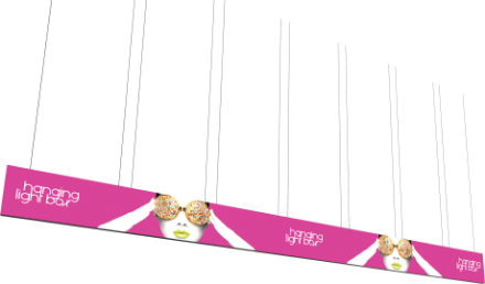 Picture of Vector Frame Hanging Light Box 40ft x 3ft