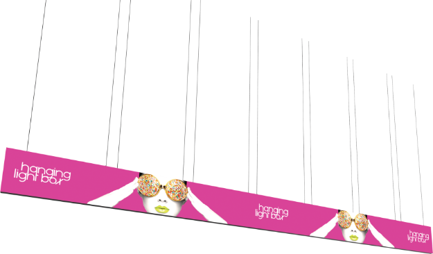 Picture of Vector Frame Hanging Light Box 40ft x 3ft