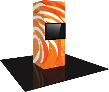 Picture of Vector Frame Modular Backlit Monitor Tower 01 (3' x 8')