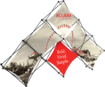 Picture of Xclaim 10ft 6 Quad Pyramid Fabric Popup Display Kit 01