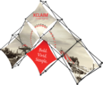 Picture of Xclaim 10ft 6 Quad Pyramid Fabric Popup Display Kit 01