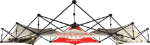 Picture of Xclaim 10ft 6 Quad Pyramid Fabric Popup Display Kit 01