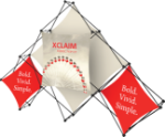 Picture of Xclaim 10ft 6 Quad Pyramid Fabric Popup Display Kit 02
