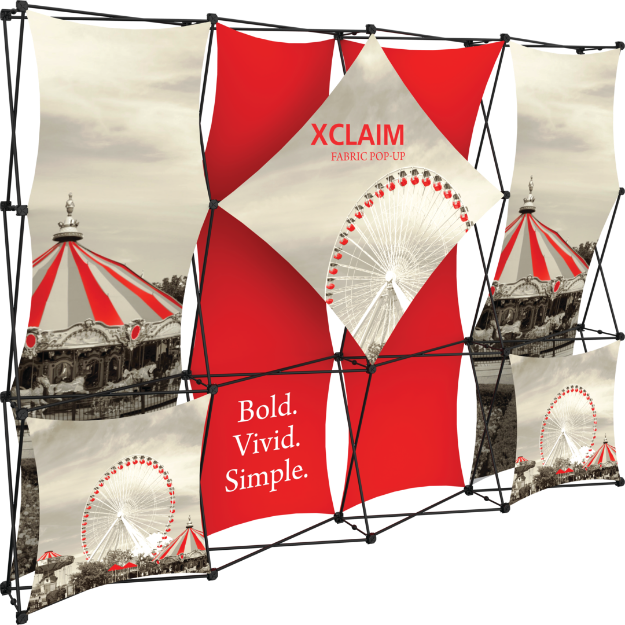 Picture of Xclaim 10ft Fabric Popup Display Kit 01