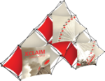 Picture of Xclaim 14ft 10 Quad Pyramid Fabric Popup Display Kit 02
