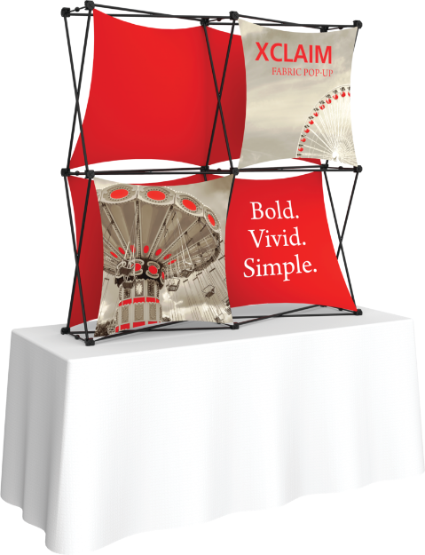 Picture of Xclaim 5ft Tabletop Fabric Popup Display Kit 01