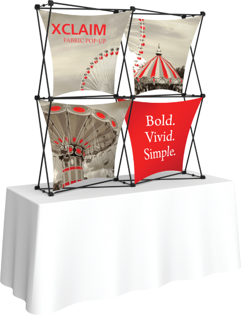 Picture of Xclaim 5ft Tabletop Fabric Popup Display Kit 04