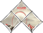 Picture of Xclaim 8ft Tabletop 3 Quad Pyramid Fabric Popup Display Kit 01